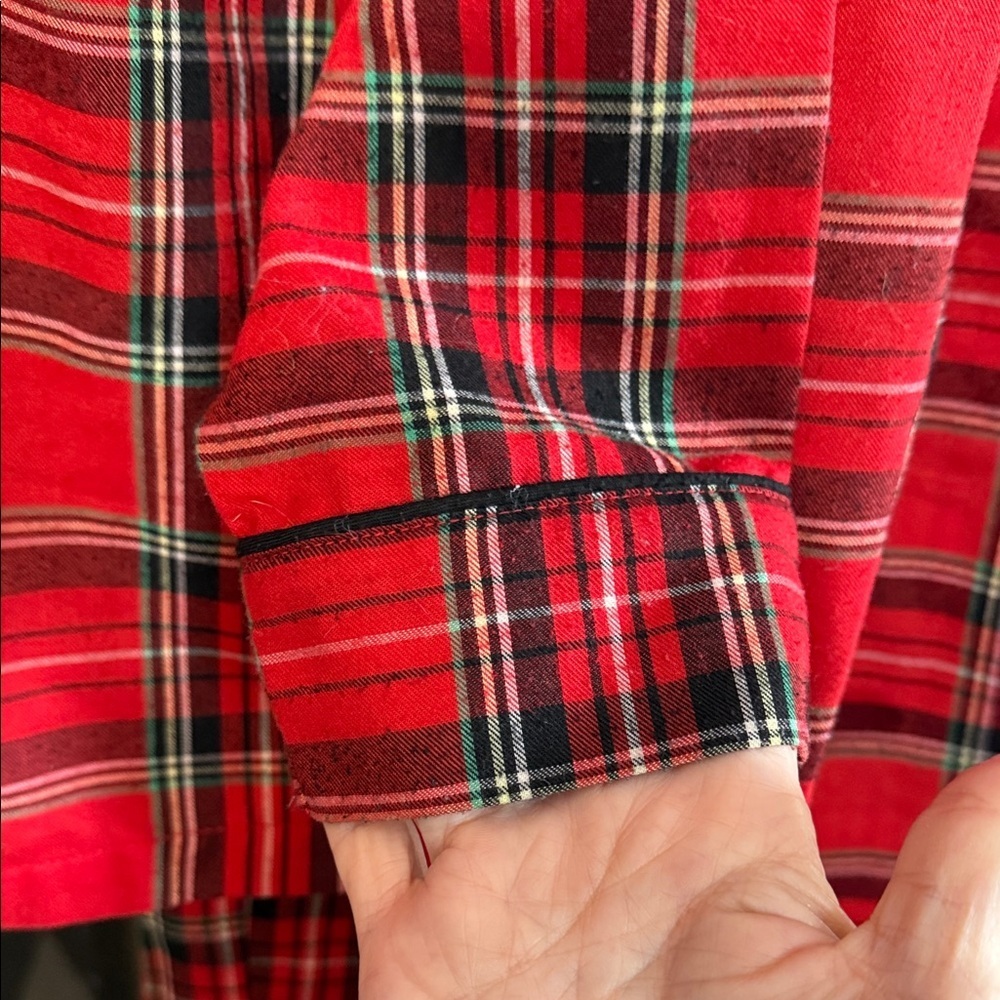 CREW CUTS 2 Pc. Red Flannel Plaid  Pajamas Size Small (6/7) - Picture 5 of 10